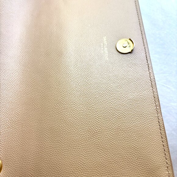 YSL Kate Medium Grain Beige Leather Gold Chain Bag - Picture 7 of 10